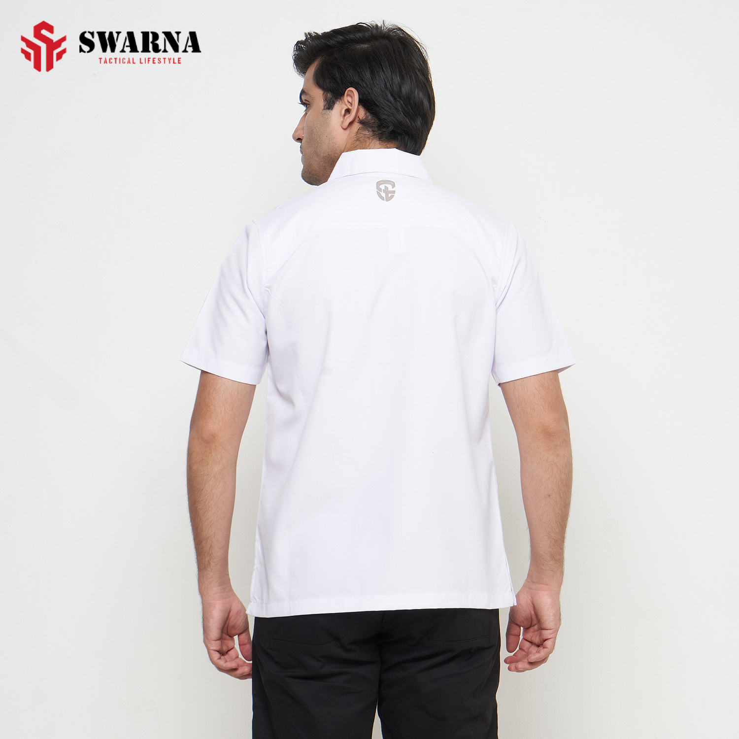 VANQUISH SHIRT SHORT WHITE L